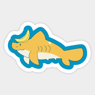 Banana Shark Sticker